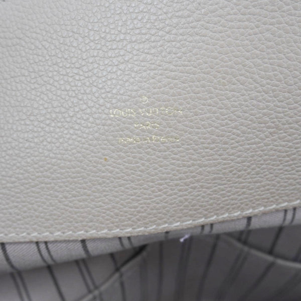 LOUIS VUITTON Melie Monogram Empreinte Leather Hobo Shoulder Bag Beige