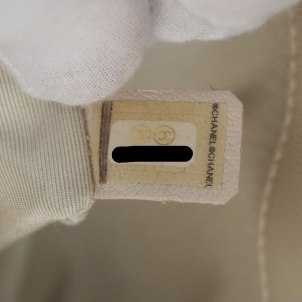 CHANEL Citizen Chic Flap Medium Quilted Leather Crossbody Bag White