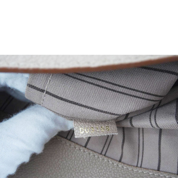 LOUIS VUITTON Melie Monogram Empreinte Leather Hobo Shoulder Bag Beige