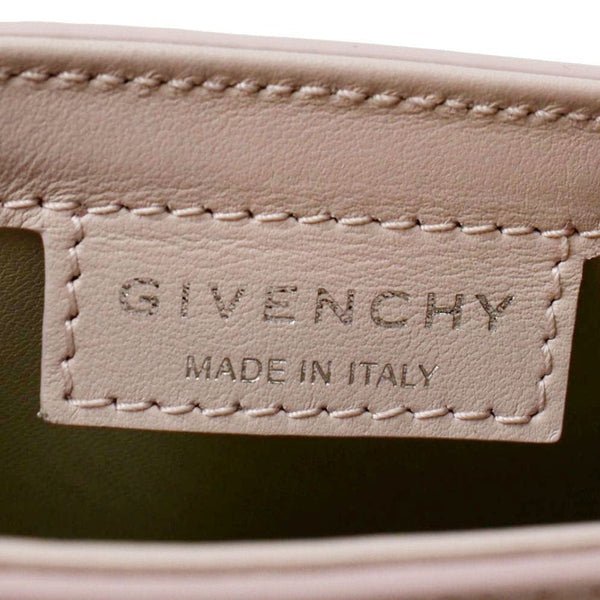 GIVENCHY Mini Cut Out Leather Shoulder Bag Pink