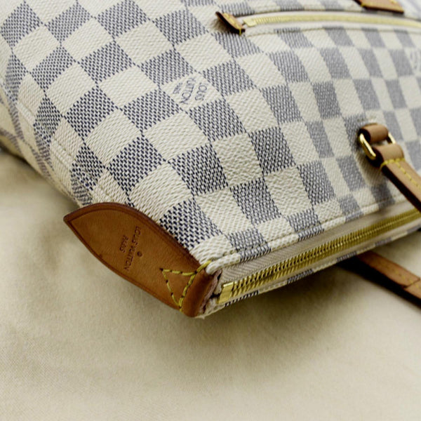 LOUIS VUITTON Iena MM Damier Azur Shoulder Bag White