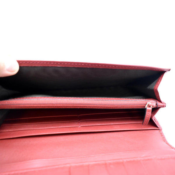 GUCCI Microguccissima GG Leather Long Wallet 449396 Red