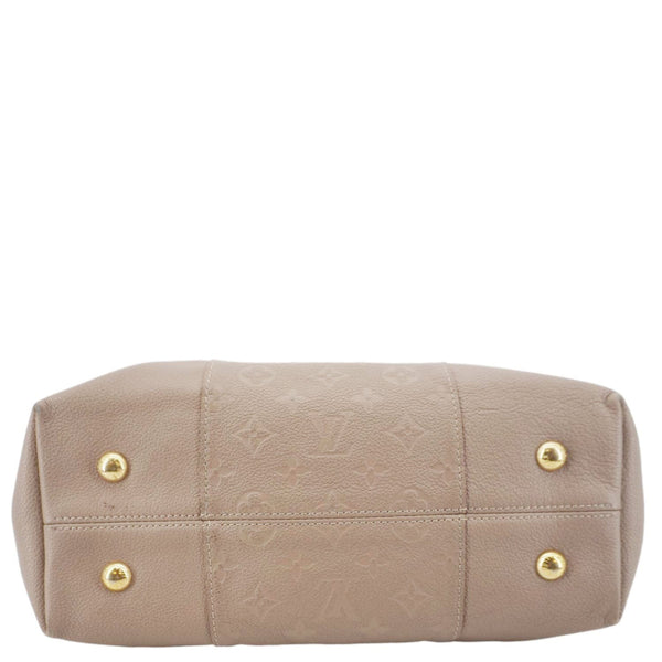 LOUIS VUITTON Melie Monogram Empreinte Leather Hobo Shoulder Bag Beige