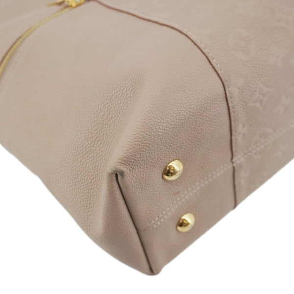 LOUIS VUITTON Melie Monogram Empreinte Leather Hobo Shoulder Bag Beige