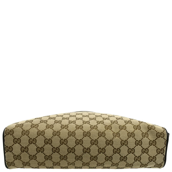 GUCCI GG Monogram Canvas Messenger Bag Dark Beige 449173