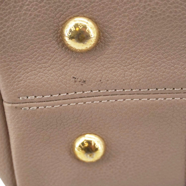 LOUIS VUITTON Melie Monogram Empreinte Leather Hobo Shoulder Bag Beige