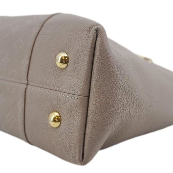 LOUIS VUITTON Melie Monogram Empreinte Leather Hobo Shoulder Bag Beige