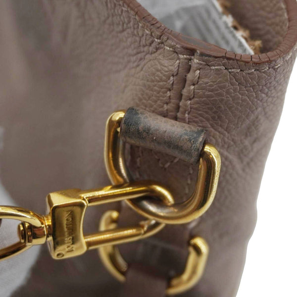 LOUIS VUITTON Melie Monogram Empreinte Leather Hobo Shoulder Bag Beige