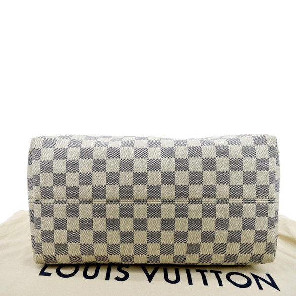 LOUIS VUITTON Iena MM Damier Azur Shoulder Bag White