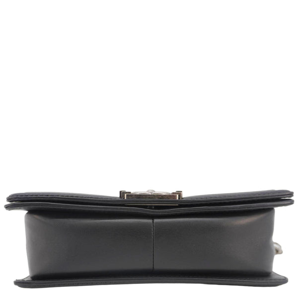 CHANEL Celtic Boy Flap Leather Shoulder Bag Black