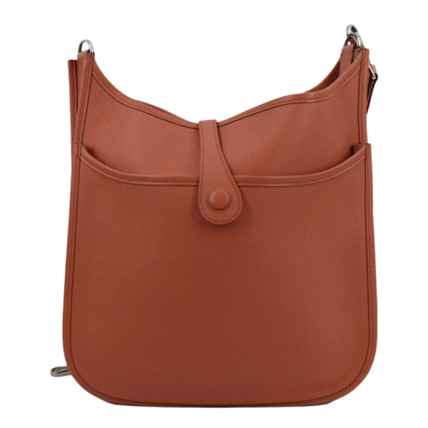 HERMES Evelyne PM III Clemence Leather Crossbody Bag Crevette