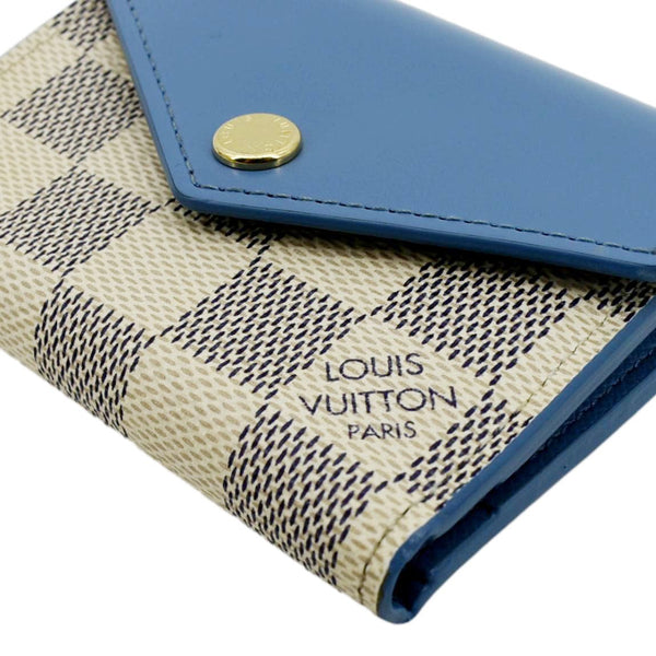 LOUIS VUITTON Zoe Damier Azur Wallet Light Blue