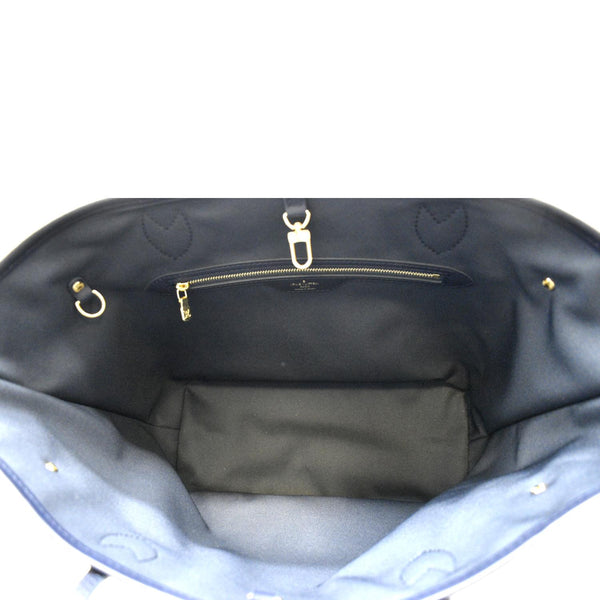 LOUIS VUITTON Neverfull MM Autres Toiles Monogram Canvas Tote Bag Metallic Chrome
