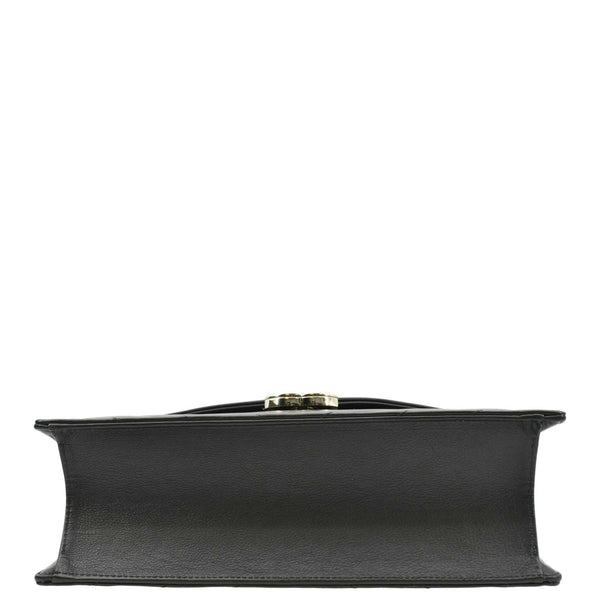 CHANEL CC Flap Chevron Stitched Leather Shoulder Bag Black