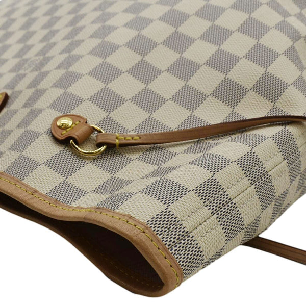 LOUIS VUITTON Neverfull GM Damier Azur Tote Shoulder Bag Rose Ballerine