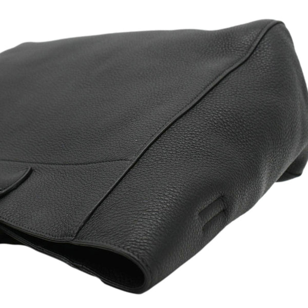 PRADA Vitello Daino Large Leather Tote Bag Black