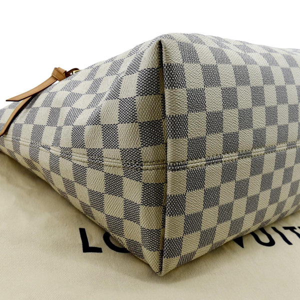 LOUIS VUITTON Iena MM Damier Azur Shoulder Bag White