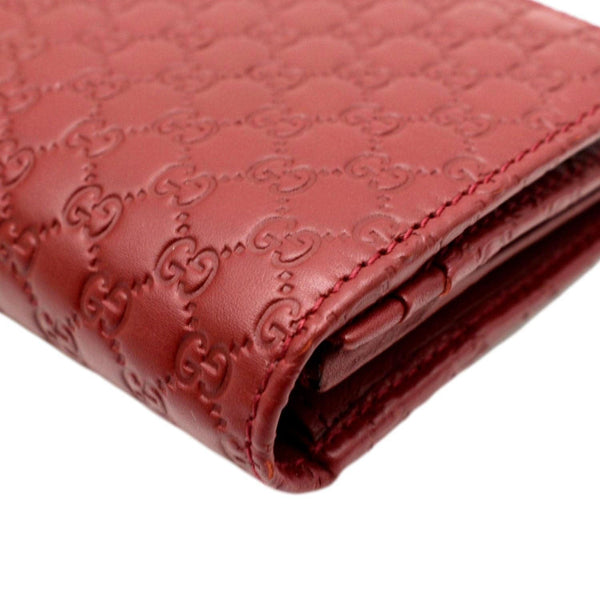 GUCCI Microguccissima GG Leather Long Wallet 449396 Red