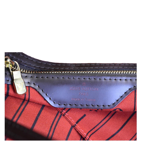 LOUIS VUITTON Neverfull GM Damier Ebene Tote Shoulder Bag Brown