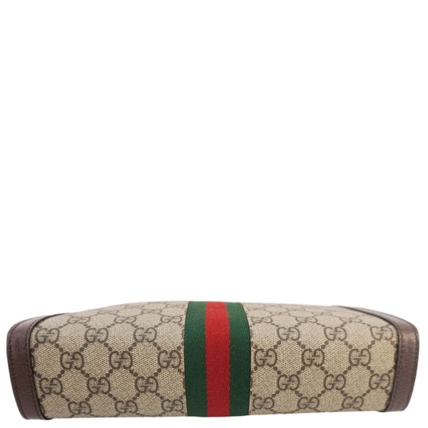 GUCCI Ophidia GG Supreme Canvas Zip Pouch Beige 625549