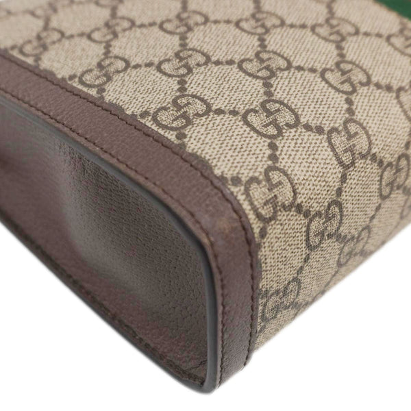 GUCCI Ophidia GG Supreme Canvas Zip Pouch Beige 625549