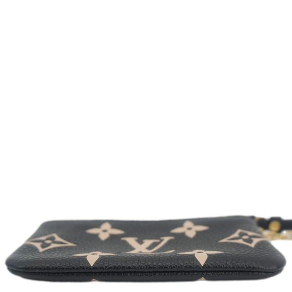 LOUIS VUITTON Monogram Empreinte Leather Key Pouch Black