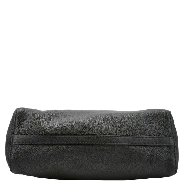 PRADA Vitello Daino Large Leather Tote Bag Black