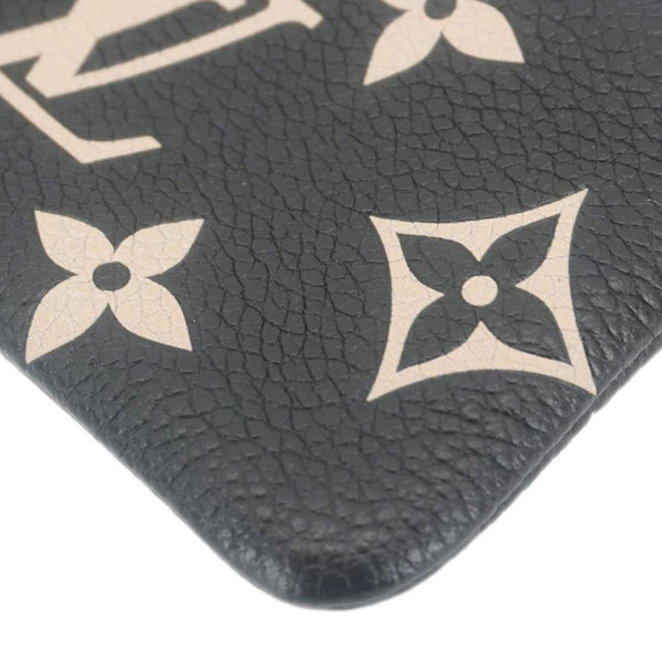 LOUIS VUITTON Monogram Empreinte Leather Key Pouch Black