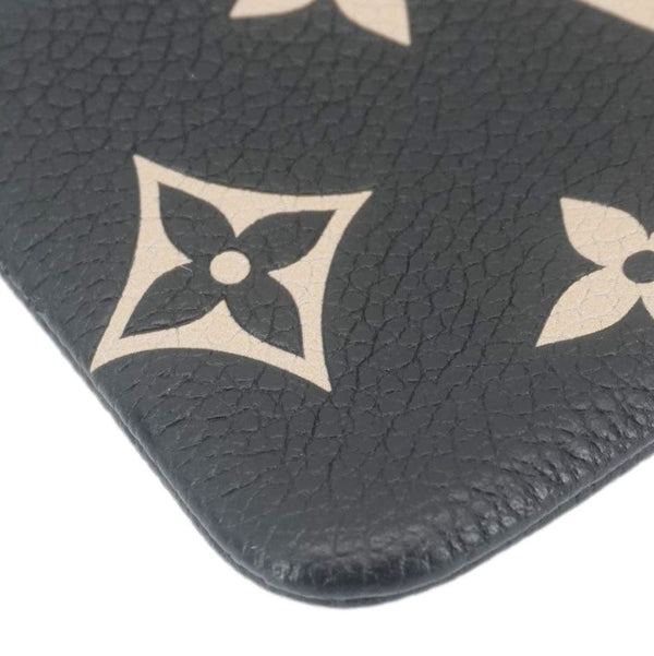 LOUIS VUITTON Monogram Empreinte Leather Key Pouch Black