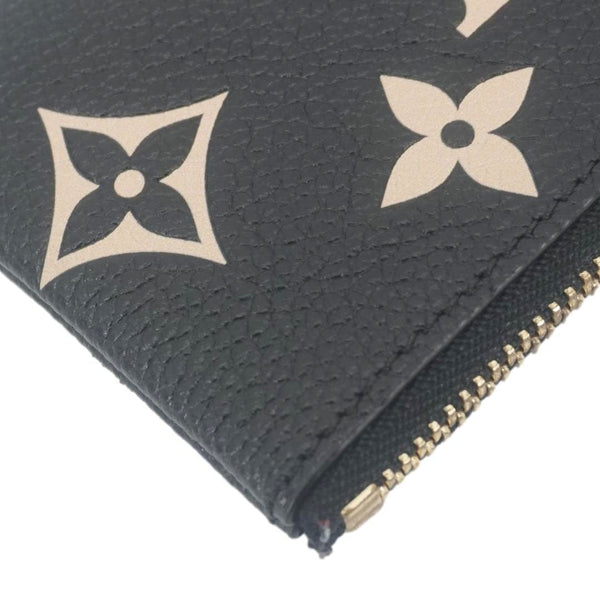 LOUIS VUITTON Monogram Empreinte Leather Key Pouch Black