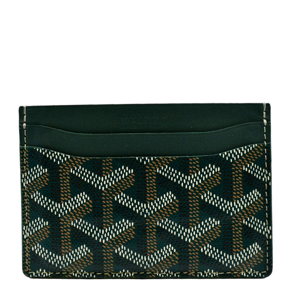GOYARD Saint Sulpice Monogram Canvas Card Holder Green