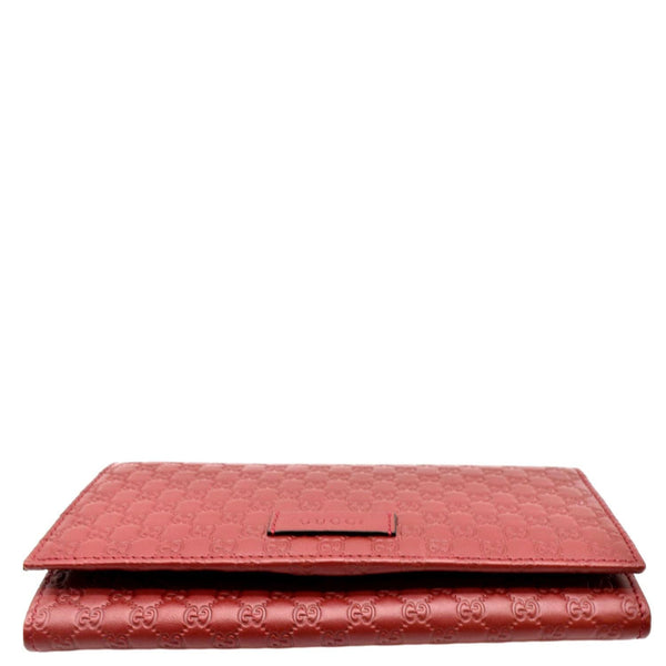 GUCCI Microguccissima GG Leather Long Wallet 449396 Red