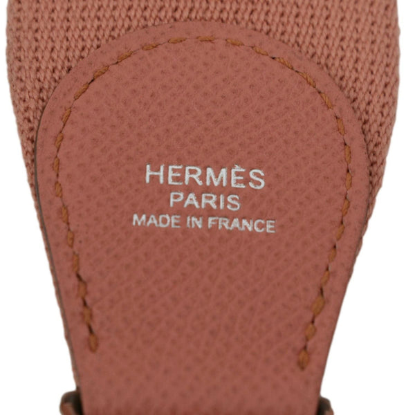 HERMES Evelyne PM III Clemence Leather Crossbody Bag Crevette