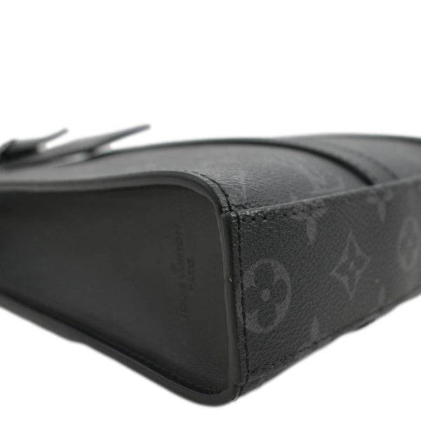 LOUIS VUITTON Sac Plat Monogram Eclipse Tote Shoulder Bag Black