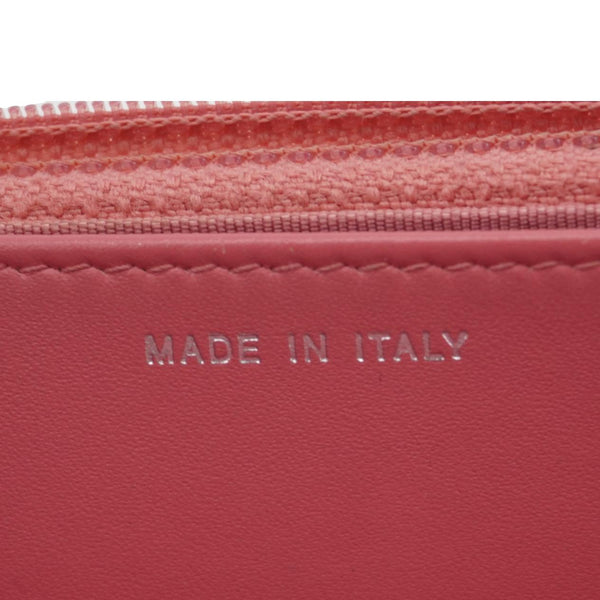 CHANEL CC WOC Chevron Leather Wallet On Chain Crossbody Bag Pink