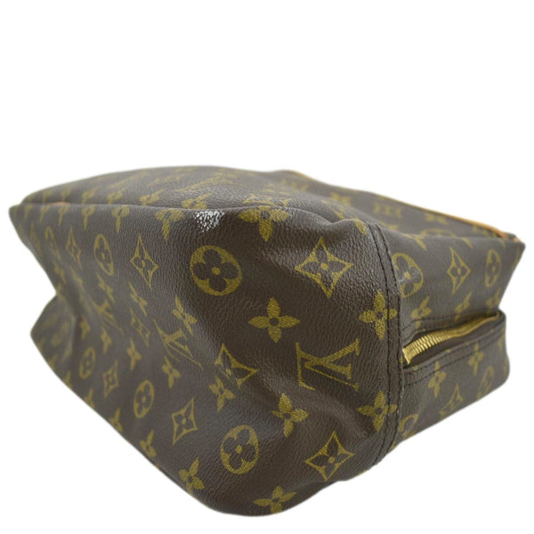 LOUIS VUITTON Deauville Bowling Monogram Canvas Satchel Bag Brown