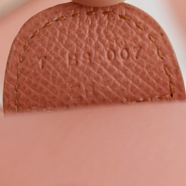 HERMES Evelyne PM III Clemence Leather Crossbody Bag Crevette