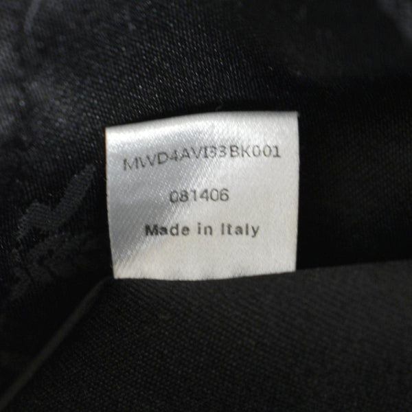 MCM Drawstring Visetos Canvas Bucket Bag Black