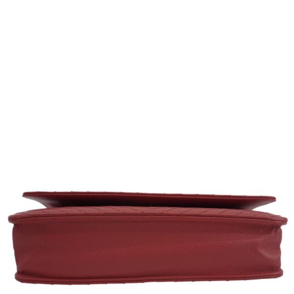 CHANEL CC WOC Chevron Leather Wallet On Chain Crossbody Bag Pink