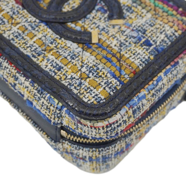 CHANEL Filigree CC Small Tweed Vanity Case Multicolor