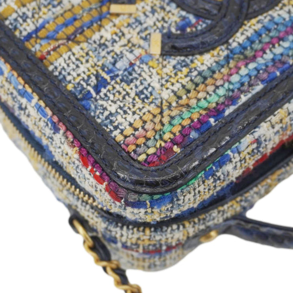CHANEL Filigree CC Small Tweed Vanity Case Multicolor