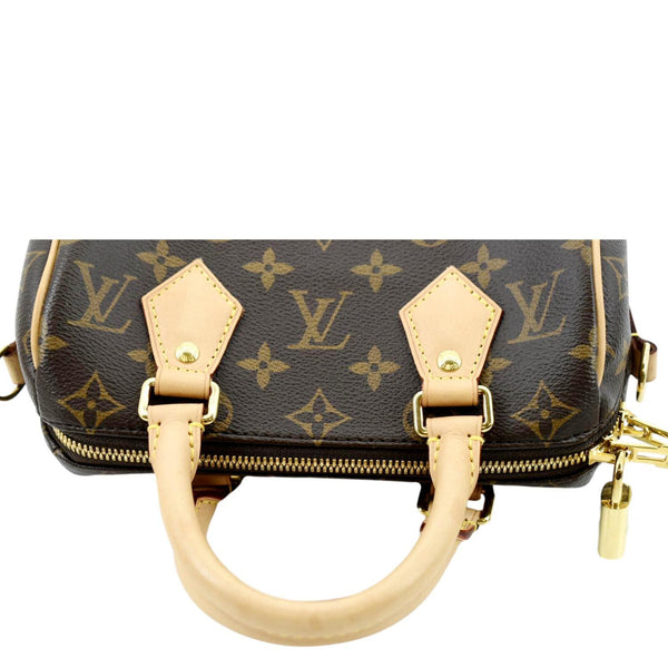 LOUIS VUITTON Giant Speedy Bandouliere 20 Monogram Canvas Shoulder Bag Brown