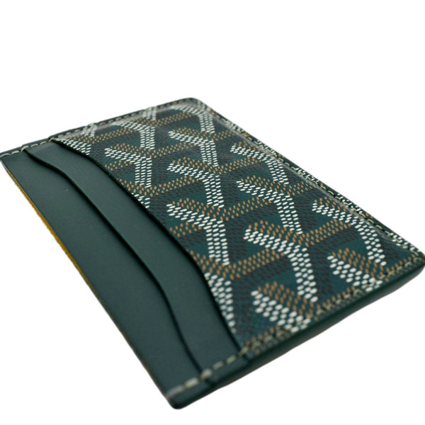 GOYARD Saint Sulpice Monogram Canvas Card Holder Green