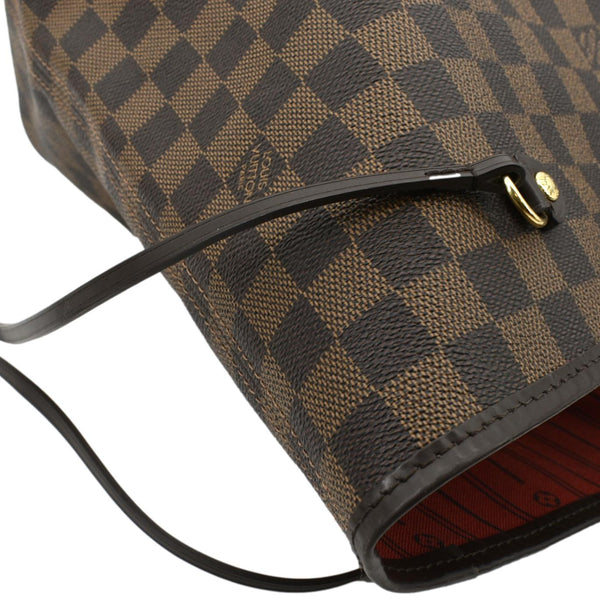 LOUIS VUITTON Neverfull GM Damier Ebene Tote Shoulder Bag Brown