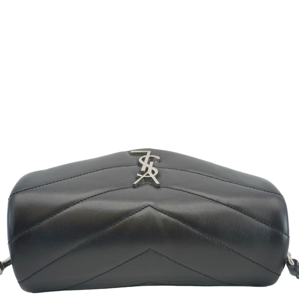YVES SAINT LAURENT Loulou Toy Matelasse Leather Crossbody Bag Black