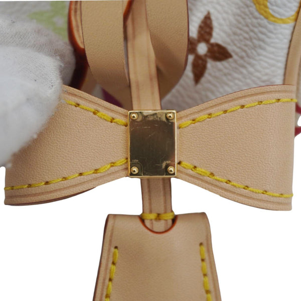 LOUIS VUITTON Nano Speedy Murakami Monogram Multicolor Canvas Shoulder Bag White