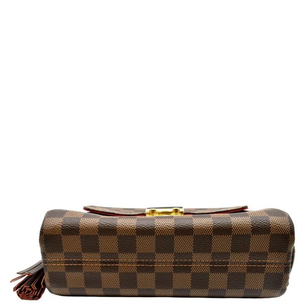 LOUIS VUITTON Croisette Damier Ebene Crossbody Bag Brown