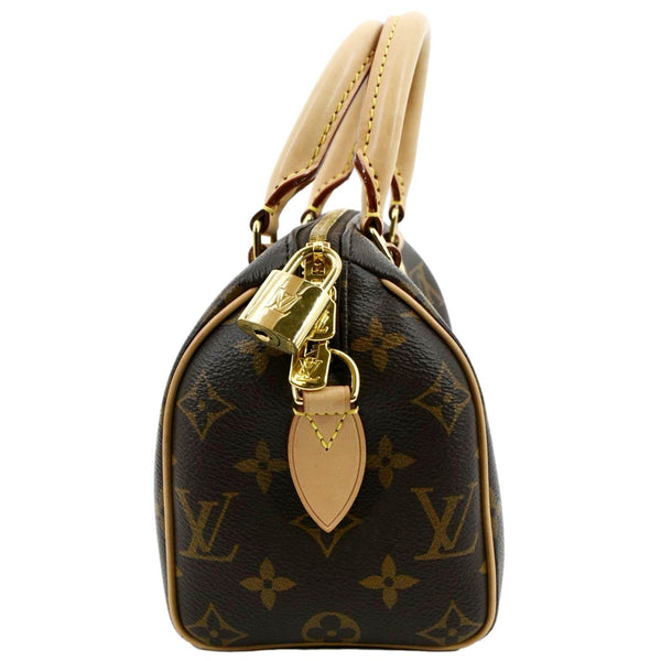 LOUIS VUITTON Giant Speedy Bandouliere 20 Monogram Canvas Shoulder Bag Brown