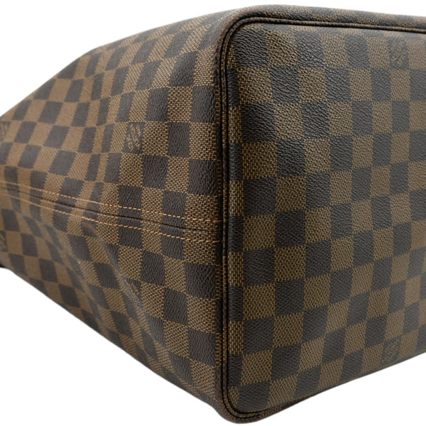 LOUIS VUITTON Neverfull GM Damier Ebene Tote Shoulder Bag Brown