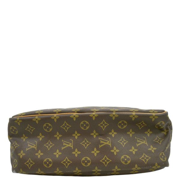 LOUIS VUITTON Deauville Bowling Monogram Canvas Satchel Bag Brown